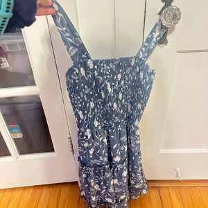 Floral Blue Sun Dress